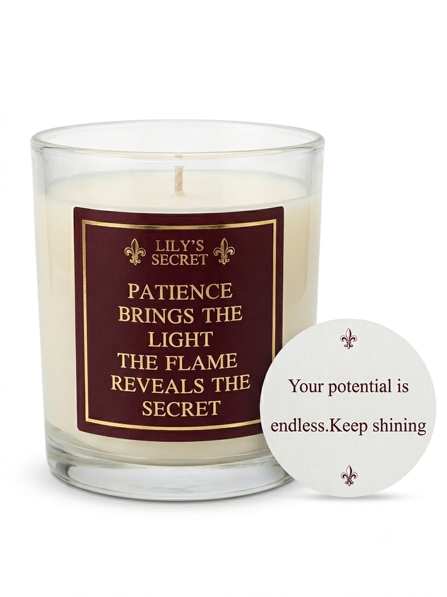 The Secret Candle by Lily's Secret, with its hidden message disc